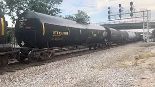 12 MINUTES! Norfolk Southern Freight Train at Elm Signal Greensboro NC #norfolksouthern 4K 60