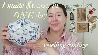 Come source with me and watch my vintage haul that made me $1,000 in one day!