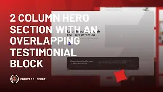 Building a Two Column Hero Section With an Overlapping Testimonial Block in Bricksbuilder