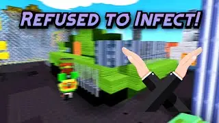 I Played Minefun.io as a Zombie and Refused to Infect Humans! (Crazy Challenge)