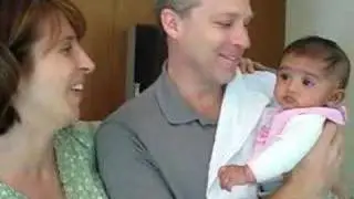 Baby Nilani with Uncle Brad & Aunt Karyn