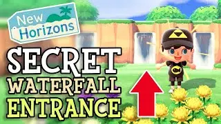 Animal Crossing New Horizons: SECRET AREA & WATERFALL ENTRANCE (Design Hidden Garden ACNH) [PATCHED]