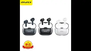 AWEI T52 earbuds with transparent cover, Bluetooth earphone factory, awei official
