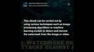 Watermark Removal Attacks Against AI