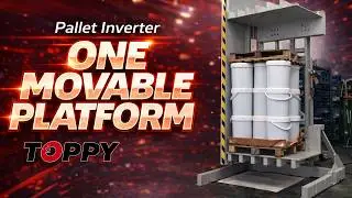 Pallet Inverter - ONE MOVABLE PLATFORM  (Buckets)