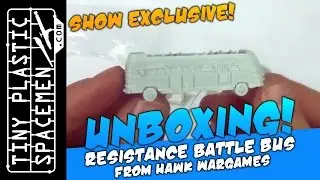 Unboxing: Resistance Battle Bus by Hawk Wargames for Dropzone Commander - Show Exclusive!