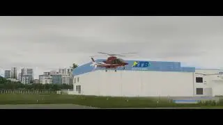 Landing in Heliport Campo de Marte - A109SP