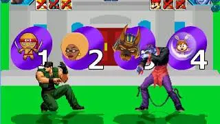 Mugen battle 26 Team Simpsons Spongebob vs team Bacon