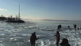 Hungary, Lake Balaton, Si&oacute;fok. Winter 2017 January. Published by Si&oacute;fok Taxi