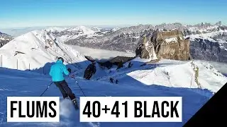 Flumserberg, 40+41 ⚫ BLACK - SCHWARZ (Sächserpiste + Vorderleistpiste) #1 🇨🇭