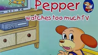 learn with pepper |pepper watches too much tv #readaloud #shortstory #moralstory #kidsstory