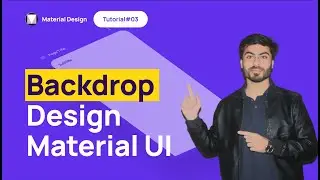 Backdrop Material UI Design | Tutorial 03 - Urdu/Hindi
