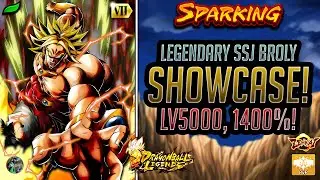 SHOWCASE: ZENKAI 7 LEGENDARY SSJ BROLY (GRN) LV5000, 1400%! UNDERRATED! | Dragon Ball Legends | PvP