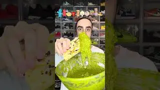 Food ASMR Eating a Dubai Chocolate Sour Patch Kids