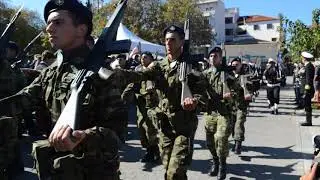 Στρατιωτική παρέλαση Ελλήνων και Ρὠσων στα Ναυαρίνεια 2017