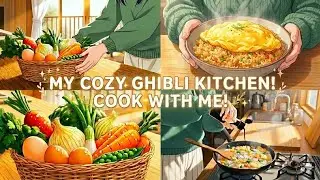 🌿Ghibli Food ASMR Cozy Animation | A Quiet Afternoon of Slow Living & Cooking Fried Rice Vlog🍳