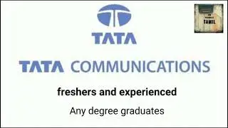 MNC company/TATA communications/both freshers and experienced/Chennai location/2020 jobs