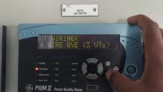 Configuration of power quality meter GE PQM II.