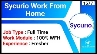 Sycurio Work From Home 2025 | Online Job At Home | Remote Jobs | Finance Assistant Jobs | WFH Jobs