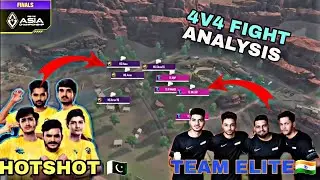 TEAM ELITE 🇮🇳 VS TEAM HOTSHOT 🇵🇰 || 4V4 FIGHT ANALYSIS || IN FFAC