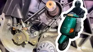 🔴Piaggio SKR125: &Ouml;l- & Riemenwechsel, Kurbelwellenlager +Simmering pr&uuml;fen &ndash; Kolbenklemmer vermeiden!