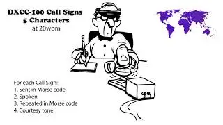 DXCC-100 Call Signs - 5 Character 20wpm