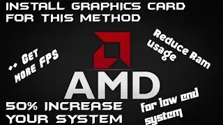 AMD / Install graphics Card New method / Boost your Pc performance/ increase gaming performance