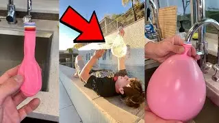 Multi-Layer Balloon POP at the HYPE HOUSE! 😂😱 - #Shorts