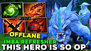 This Hero is so Op Offlane Primal Beast Unstoppable Tanker Boss Imba Refresher - Dota 2