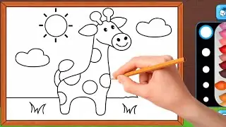 Giraffe coloring games 🧡💚&hearts;️ #Episode69 #coloring #DrawingAndColoring #coloringgames 