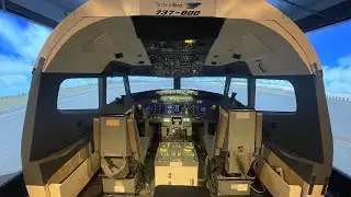 B737-800 フライトシミュレーターで伊丹空港から羽田空港に飛ぶ