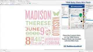 How to create a Baby Birth Stats Design in seconds