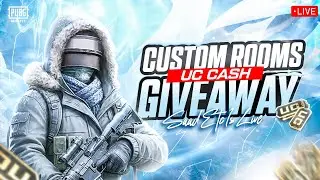 PUBG MOBILE LIVE CUSTOM ROOM & UC GIVEAWAYS | 10 ROYAL PASS GIVEAWAY - SAAD ETC