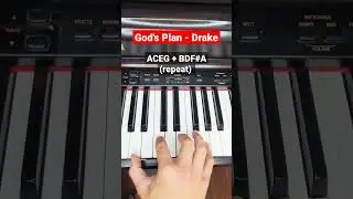 God's  Plan Drake - piano tutorial #shorts