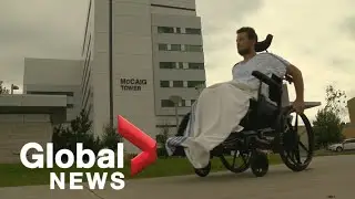Calgary man paralyzed after attempting to stop fleeing suspect, tells his story
