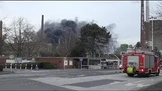 German oil refinery fire and explosion