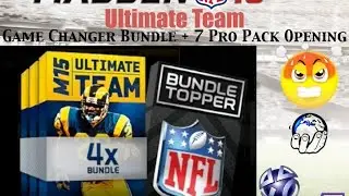 GAME CHANGER PACK OPENING + 7 PRO PACK OPENING = BS | Madden Ultimate Team | MUT Gameplay