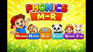 Phonics Song M to R | Letter Sounds for Kids | Team Kidzzz