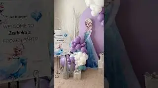 How To Make A Frozen Themed Balloon Backdrop!
