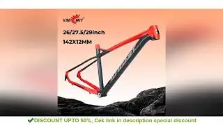 SAGMIT Bike Frame 27.5/29 Aluminum Alloy MTB Thru Axle Mountain Bike 142x12mm Hardtail FrameInternal