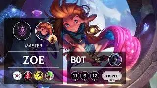 Zoe Bot vs Kai'Sa - KR Master Patch 9.23