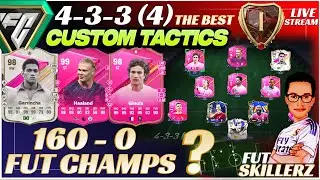 433(4)/4-3-3 (4) The Best Meta Custom Tactics in EA FC 24 Ultimate Team ! Rank 1 -  Fut Champs Live