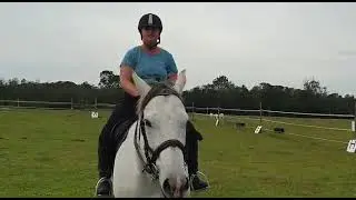 Bianca Heyns riding Dalibhunga. April 2021. E-Riders Intro 1B.