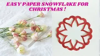 How to make easy paper snowflakes 5 minute crafts| new year decoration / marry christmas