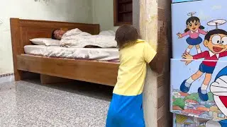 You Won’t Believe What CUTIS Did While Dad Slept! Too cute!