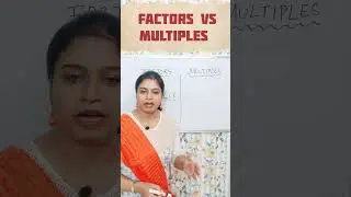 Learn FACTORS & MULTIPLES #math #easy #factors #multiple #learning #youtubeshorts