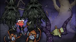 4 Idiots Play Don't Starve Episode 3 - TREEGUARDS EVERYWHERE, MONKEYS INVADE AND TENTACLES CAMP