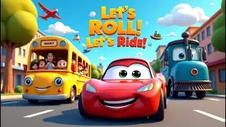 Let's Roll Let's Ride #cartoon #vechiles#nursery rhyme#musicaladventures