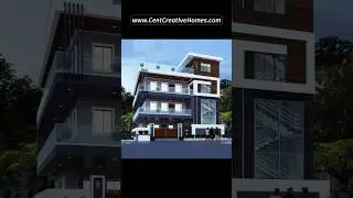Modern Triplex House Design #triplex #30x50 #40x50 #home #3delevation #modernduplex