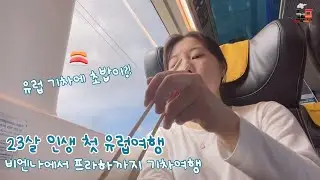 [유럽의누리🚂] 3. 비엔나에서 체코까지 기차여행 | 기차에서 초밥먹기🍣 | 빈 필하모닉 오케스트라, 레지오젯 | 마뉴팍트라 | dm 쇼핑 | 프라하 구시가지 여행 브이로그